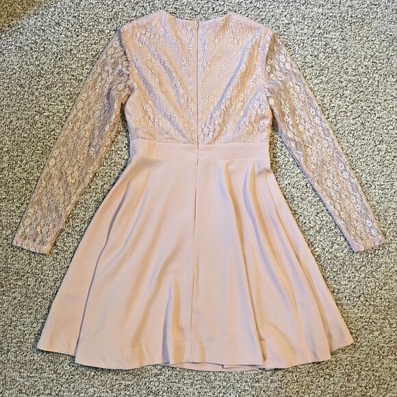 NWT JJs House Womens Dress Size S Pink Feminine Romantic Ballerina Lace - Picture 3 of 9